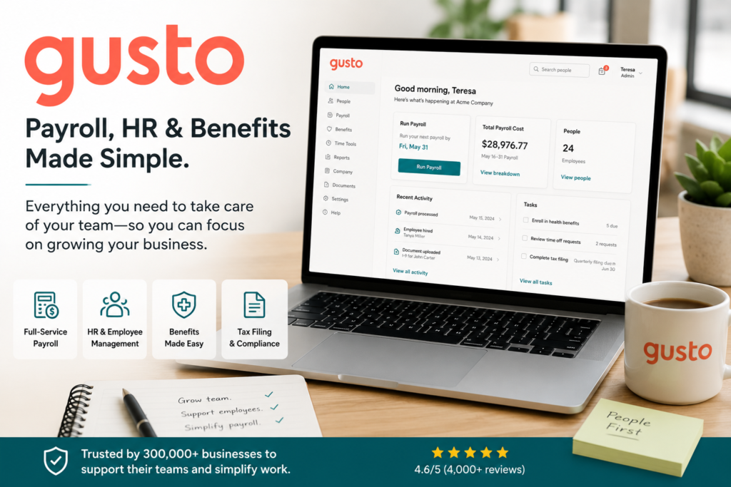 Gusto Review 2026: Why Small Businesses Are Switching to Gusto for Payroll and HR