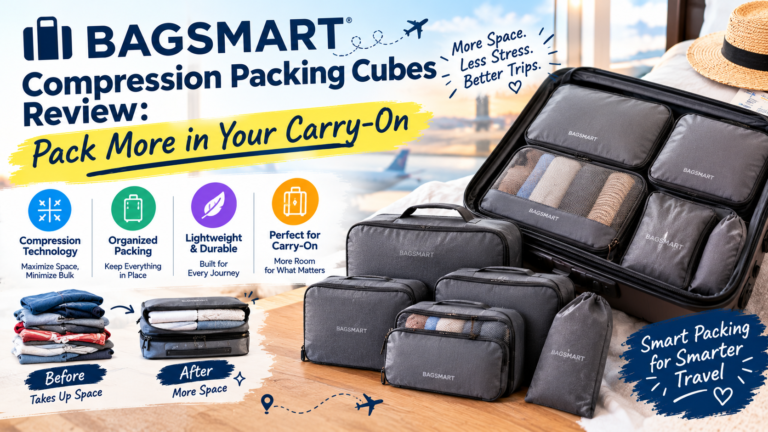 BAGSMART Compression Packing Cubes Review: Pack More in Your Carry-On