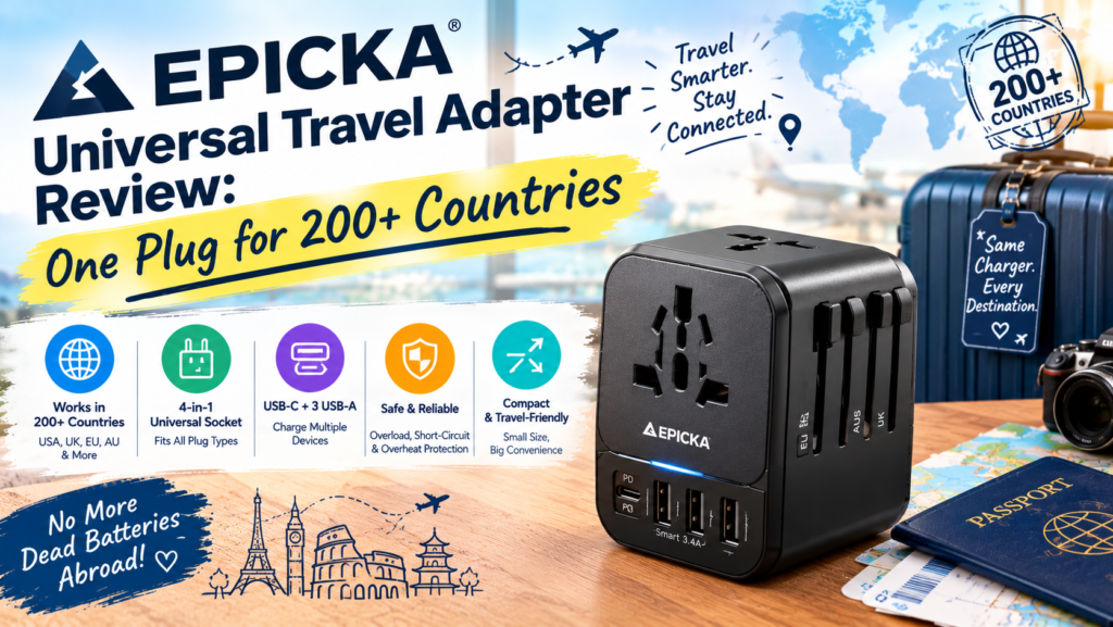 EPICKA Universal Travel Adapter Review: One Plug for 200+ Countries