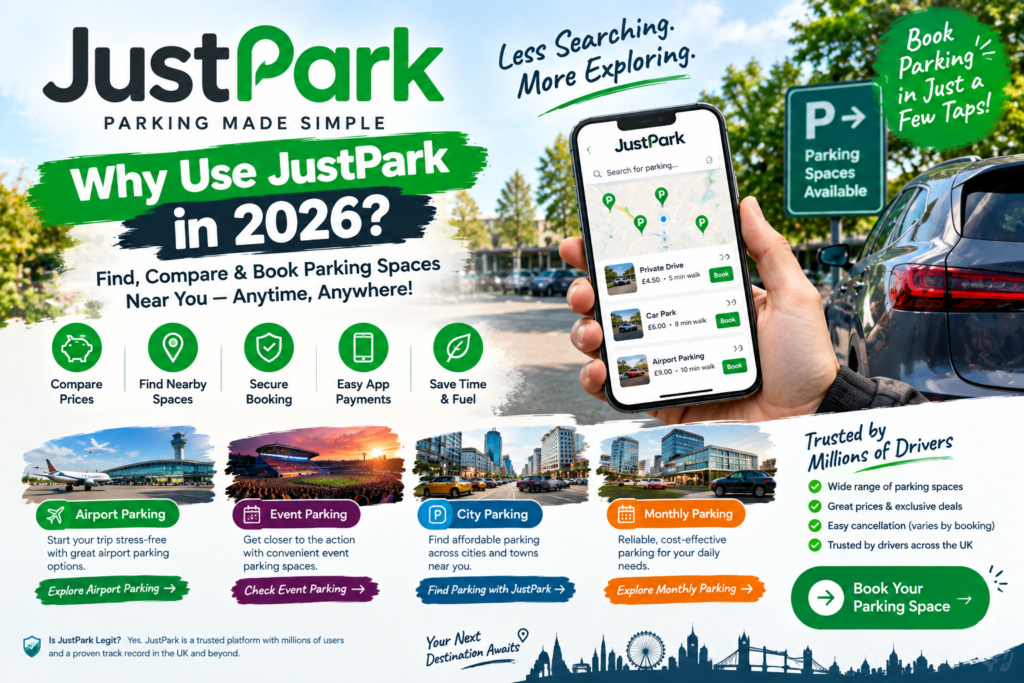 Why Use JustPark in 2026? Cheap Parking, Airport Parking, Benefits & Is It Worth It?