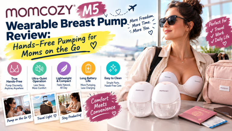 Momcozy M5 Wearable Breast Pump Review: Hands-Free Pumping for Moms on the Go