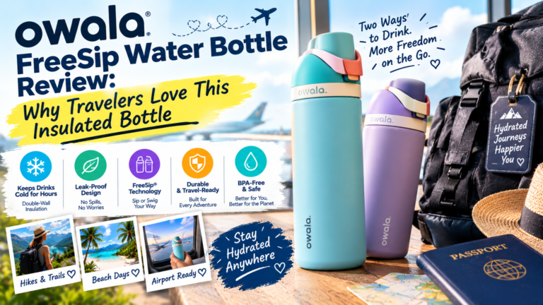 Owala FreeSip Water Bottle Review: Why Travelers Love This Insulated Bottle