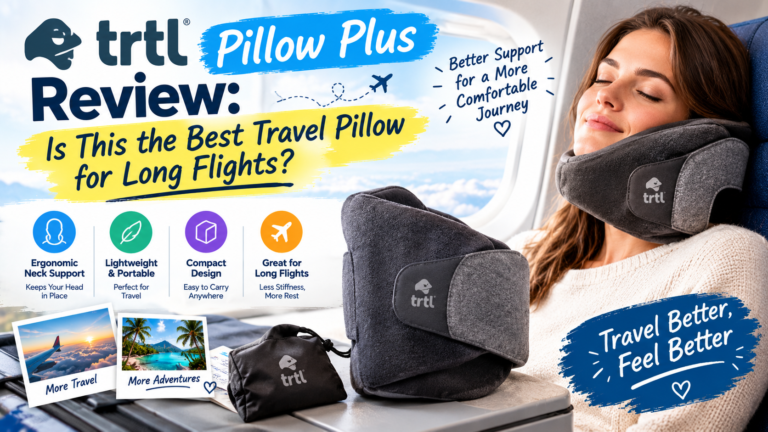Trtl Pillow Plus Review: Is This the Best Travel Pillow for Long Flights?
